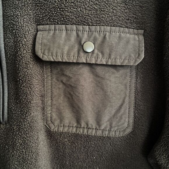 Goodfellow & Co Sz L Men's Quarter Zip Fleece Front Pocket Sweatshirt Outdoor - Picture 4 of 12